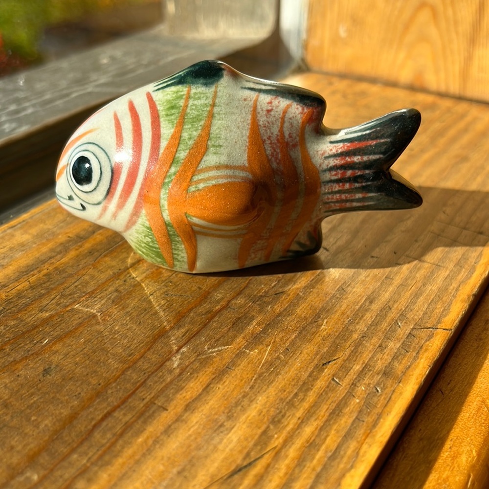 Erandi Mexican porcelain fish miniature